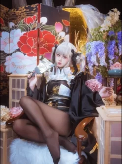 【写真】萌芽儿o0—白兔和服【18P-137M】